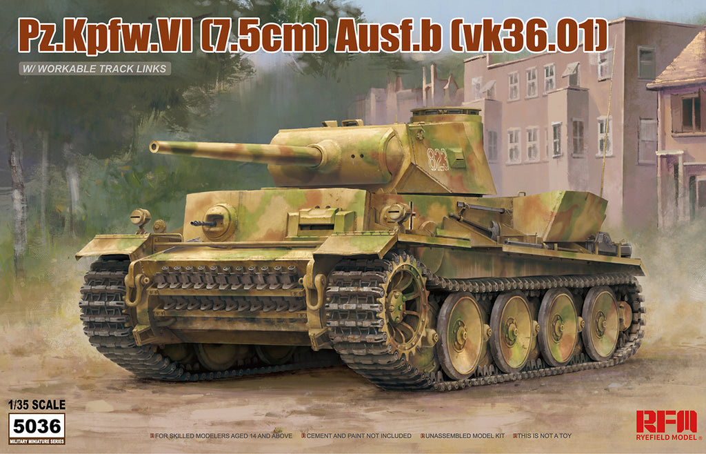 Rye Field 1/35 PZ.KPFW.VI AUSF.B VK36.01 Kit