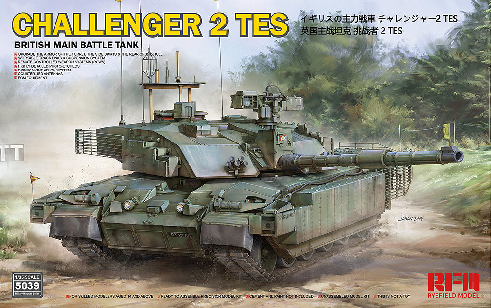 Ryefield Models 1/35 British Main Battle Tank Challenger 2 TES Kit