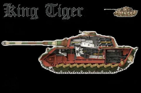 Takom 1/35 German Tiger II w/Henschel Turret & Zimmerit Kit