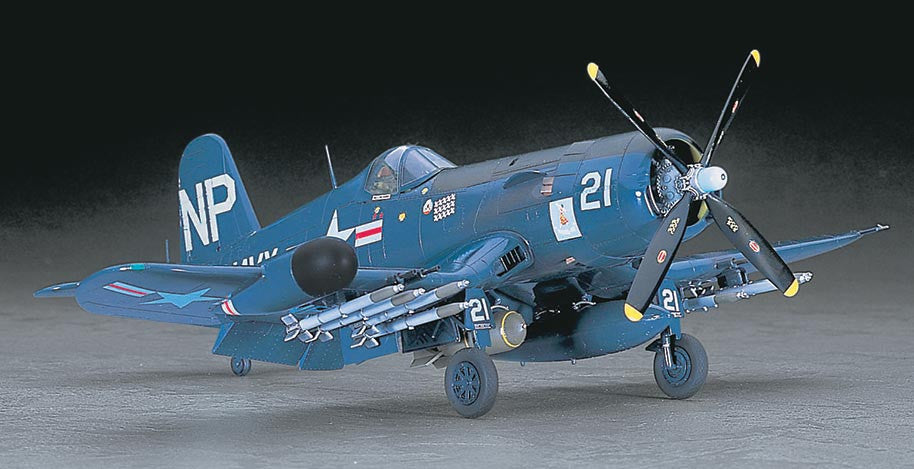 Hasegawa Aircraft 1/48 F4U5N Corsair Aircraft Kit