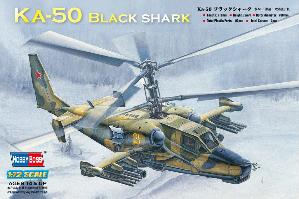 Hobby Boss Aircraft 1/72 KA-50 Black Shark Kit