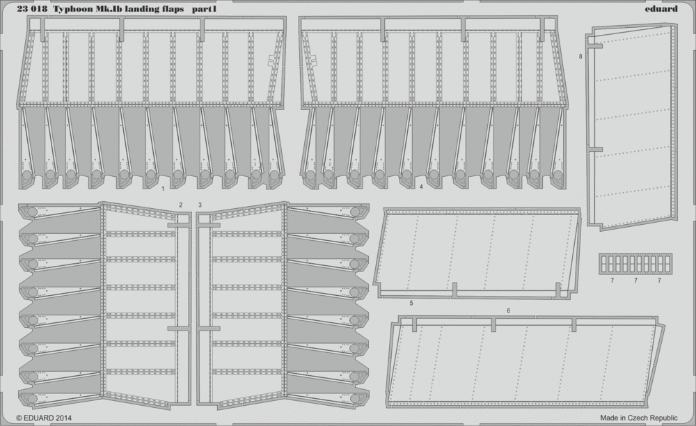 Eduard Details 1/24 Aircraft- Typhoon Mk Ib Landing Flaps for ARX