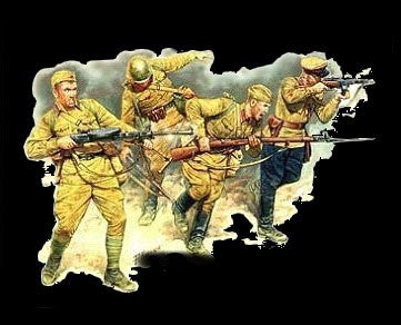 Master Box Ltd 1/35 Soviet Infantry in Action Eastern Front 1941-42 (4) Kit