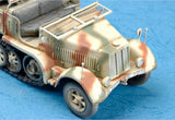 Trumpeter Military Models 1/35 German SdKfz 7/2 Halftrack Early Version w/3.7cm Flak 37 Gun & Supply Trailer Kit