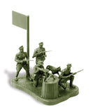 Zvezda Military 1/72 Soviet Frontier Guards 1941 (4 w/Dog) Snap Kit