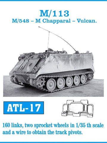 Friulmodel Military 1/35 M113/548, Chapparal, Vulcan Track Set (160 Links)