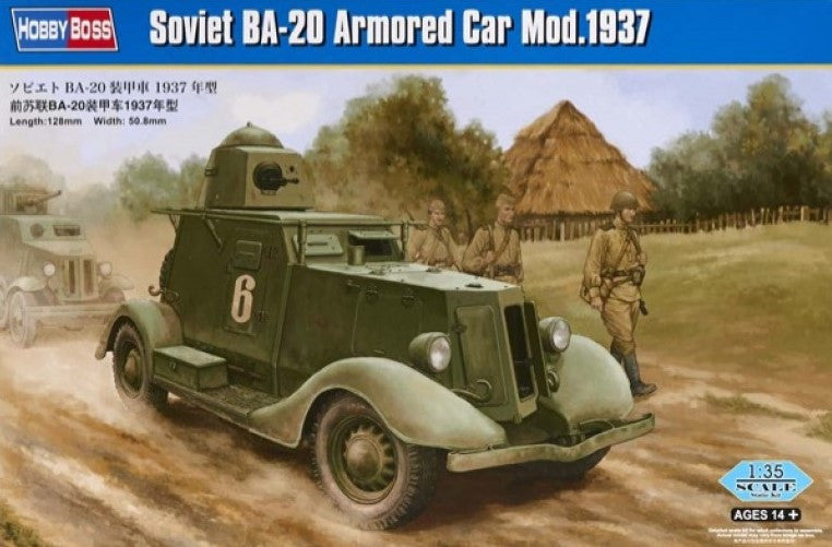 Hobby Boss Military 1/35 Soviet BA-20 Armored Car Kit