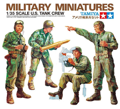 Tamiya Military 1/35 US Army Tank Crew (4) (Re-Issue) Kit