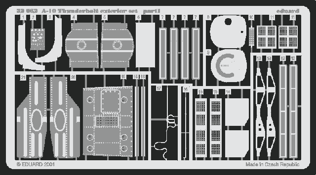 Eduard Details 1/32 Aircraft- A10 Exterior for TSM