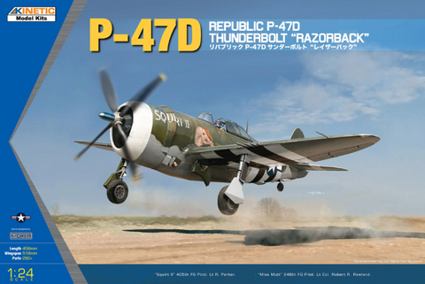 Kinetic Aircraft 1/24 Republic P-47D Thunderbolt "Razorback" Kit