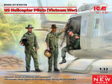 ICM Aircraft 1/32 US Helicopter Pilots Vietnam War (3) (New Tool) Kit