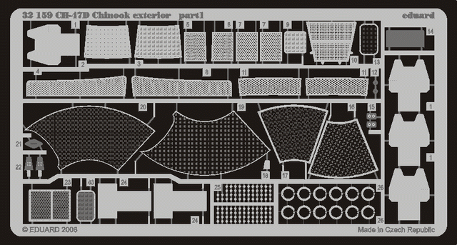 Eduard Details 1/35 Aircraft- CH47D Chinook Exterior for TSM