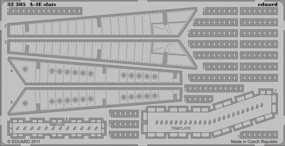 Eduard Details 1/32 Aircraft- A4E Slats for TSM