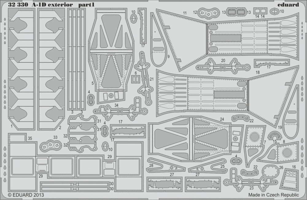 Eduard Details 1/32 Aircraft- A1D Exterior for TSM