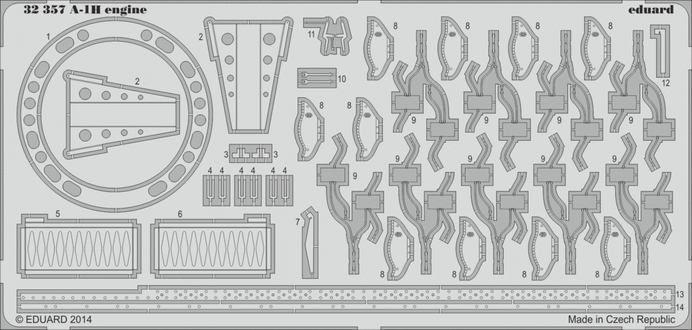 Eduard Details 1/32 Aircraft- A1H Engine for TSM