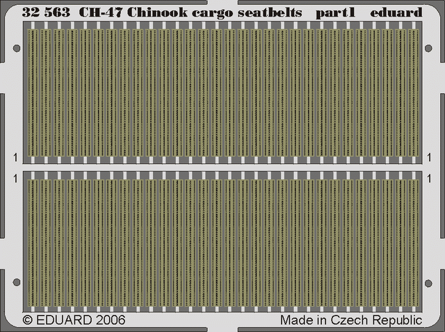 Eduard Details 1/35 Aircraft- Seatbelts CH47A Chinook Cargo for TSM (Painted)