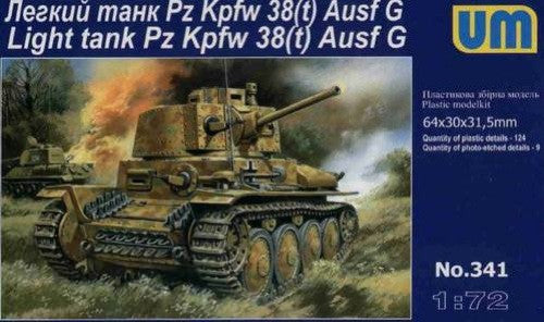 Unimodel Military 1/72 PzKpfw 38(t) Ausf G Light Tank Kit