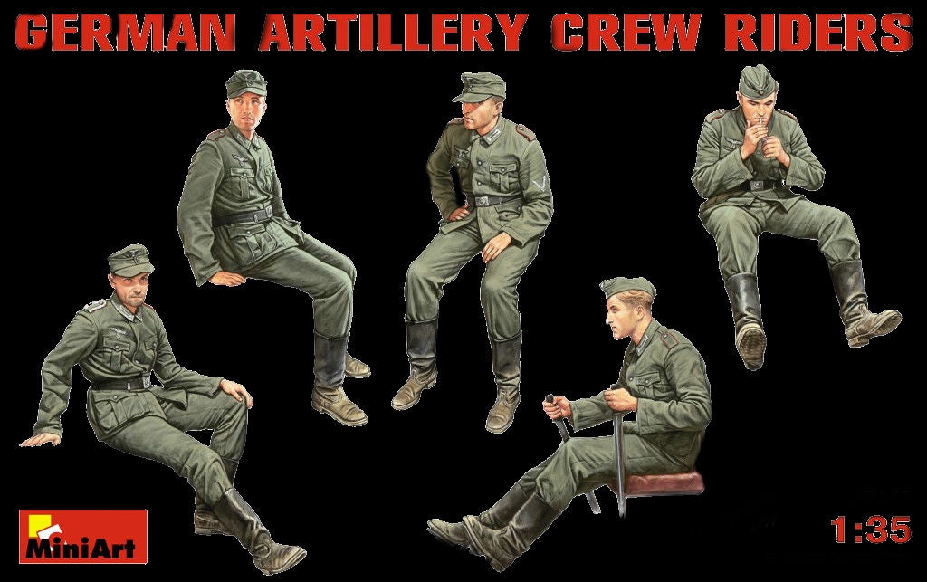 MiniArt Military Models 1/35 German Artillery Riders Kit