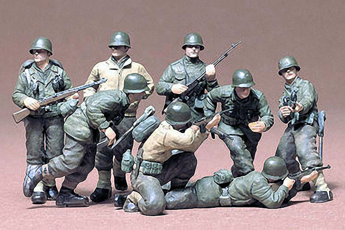 Tamiya Military 1/35 US Infantry European Theatre (8 Figures) Kit