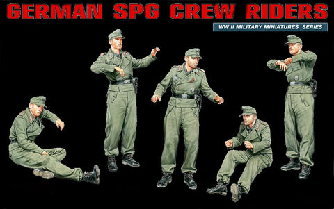 MiniArt Military Models 1/35 German SPG Crew Riders Kit