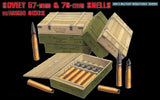 MiniArt Military Models 1/35 Soviet 57mm & 76mm Shells w/Ammo Boxes Kit