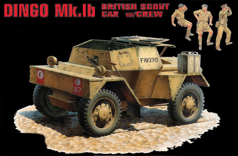 MiniArt Military Models 1/35 Dingo Mk Ib British Scout Car w/3 Crew Kit
