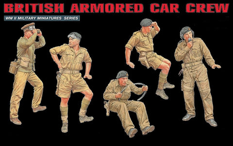 MiniArt Military 1/35 British Armored Car Crew (5) Kit
