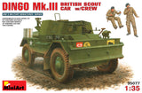 MiniArt Military Models 1/35 Dingo Mk III British Scout Car w/2 Crew Kit