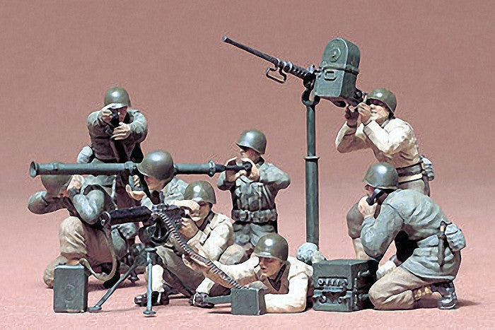 Tamiya Military 1/35 US Gun & Mortar Team (8 Figures) Kit