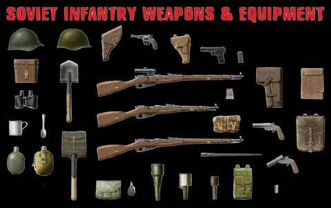 MiniArt Military Models 1/35 Soviet Infantry Weapons & Equipment Kit