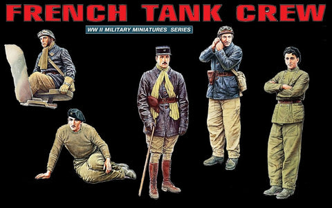 MiniArt Military Models 1/35 French Tank Crew (5) Kit