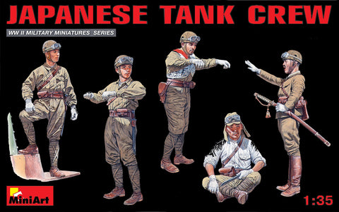 MiniArt Military Models 1/35 Japanese Tank Crew (5) Kit
