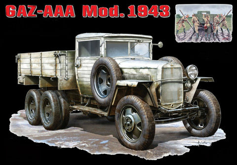 MiniArt Military Models 1/35 GAZ-AAA Mod 1943 Cargo Truck w/5 Crew Kit