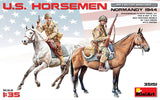 MiniArt Military 1/35 US Horsemen Normandy 1944 (2 Mounted) Kit
