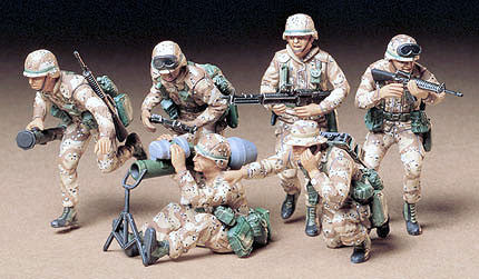 Tamiya Military 1/35 US Modern Soldiers Desert Scheme (6 Figures) Kit