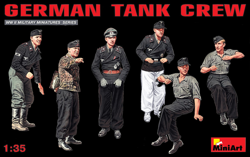 MiniArt Military Models 1/35 German Tank Crew (6) Kit