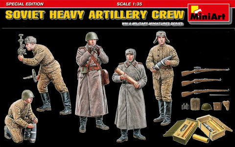 MiniArt Military Models 1/35 Soviet Heavy Artillery Crew Special Edition Kit