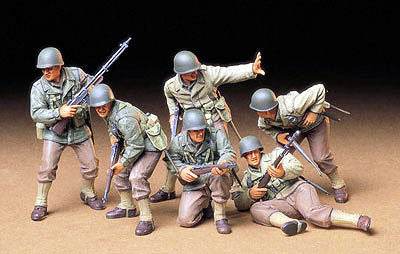 Tamiya Military 1/35 US Assault Infantry (6 Figures) Kit