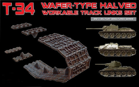 MiniArt Military 1/35 T34 Wafer-Type Halved Workable Track Link Set for DML, ZVE, TAM, AFV