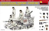 MiniArt 1/35 WWII German Tank Crew Winter Uniforms (5) w/Weapons Special Edition Kit