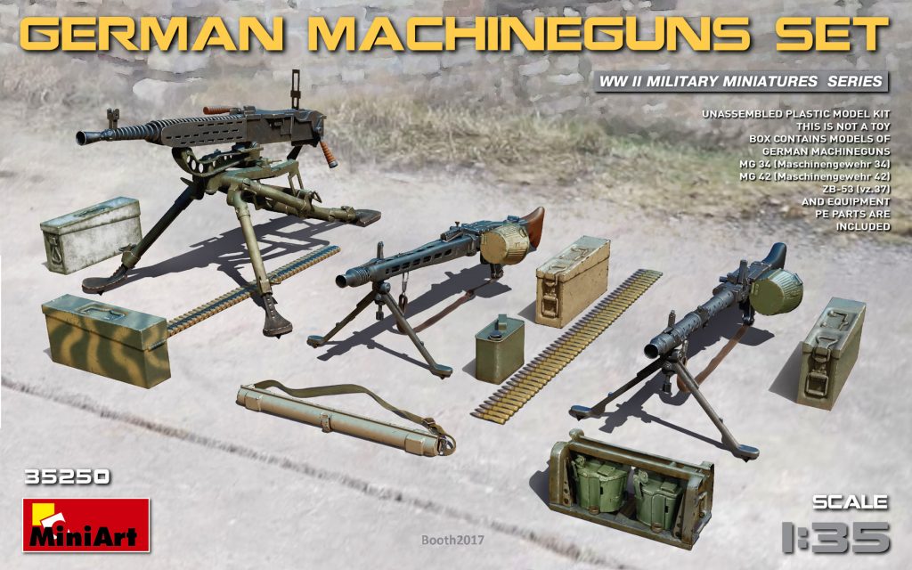 MiniArt Military 1/35 WWII German Machine Guns & Equipment Kit