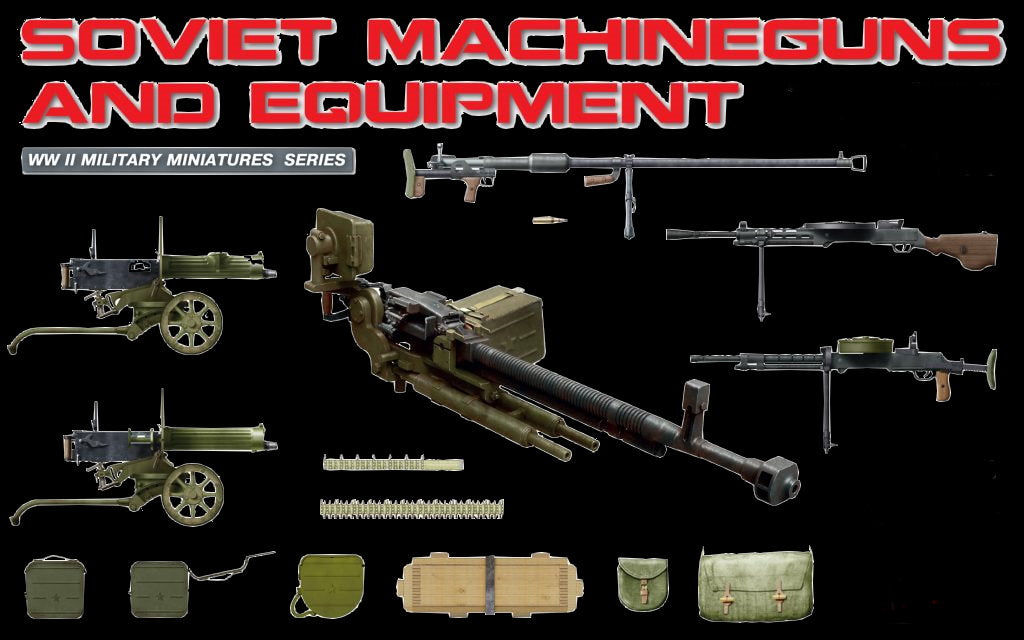 MiniArt Military 1/35 Soviet Machine Guns & Equipment Kit