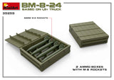 MiniArt Military 1/35 Soviet BM8-24 Rocket Launcher Based on 1.5-Ton Truck (New Tool) Kit