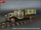 MiniArt Military 1/35 German Railroad 1.5-Ton AA Type Truck (New Tool) Kit