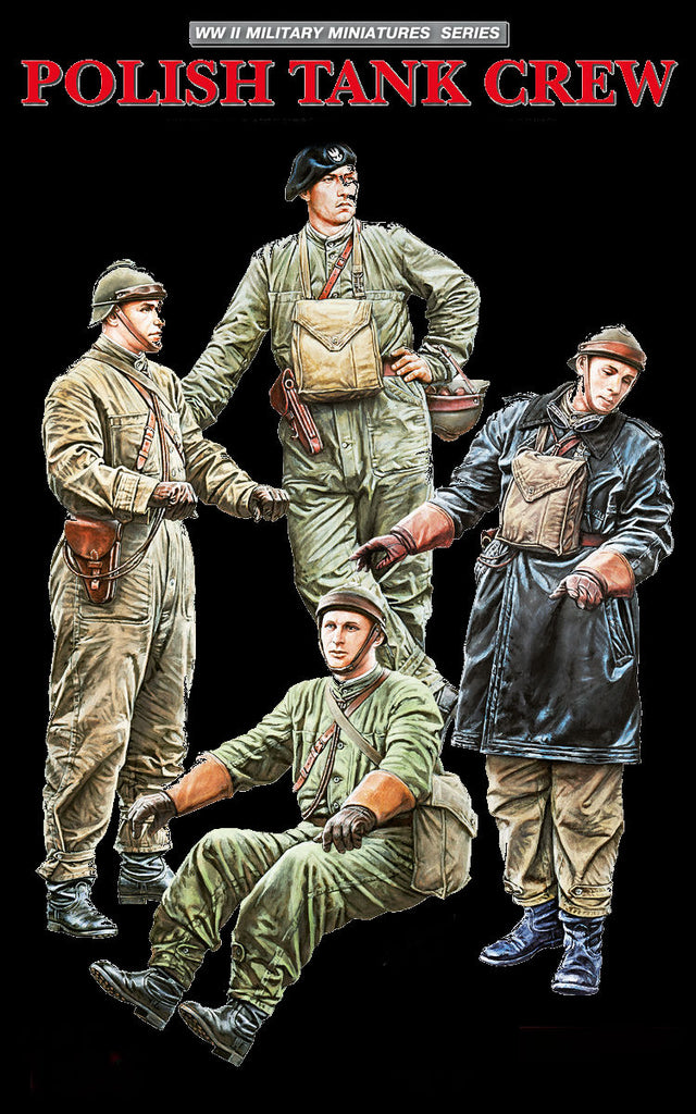 MiniArt Military 1/35 Polish Tank Crew (4) (New Tool) Kit