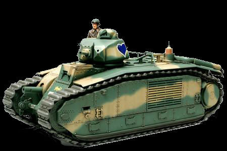 Tamiya Military 1/35 French Battle Tank Char B1bis w/75mm Gun Kit