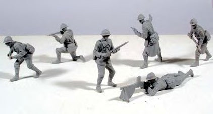 Tamiya Military 1/35 WWII French Infantry (6 Figures) Kit