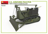 MiniArt Military 1/35 US Armored Tractor w/Angled Dozer Blade Kit