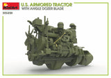 MiniArt Military 1/35 US Armored Tractor w/Angled Dozer Blade Kit