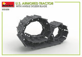 MiniArt Military 1/35 US Armored Tractor w/Angled Dozer Blade Kit